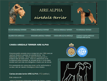 Tablet Screenshot of airedale-airealpha.com